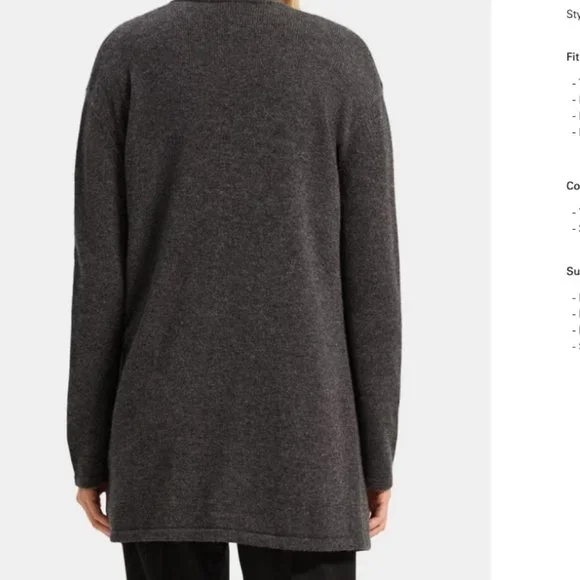 🥰 Theory wool cashmere cardigan - Picture 5 of 5